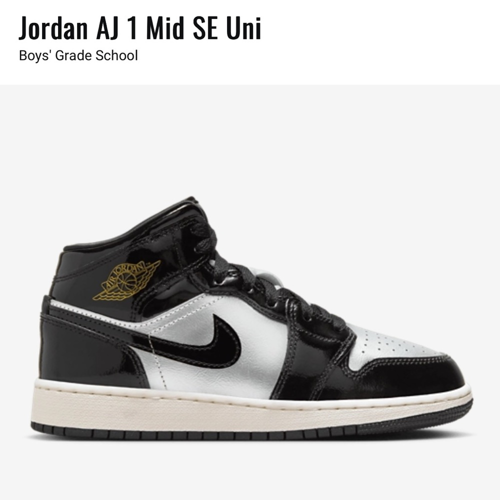 Jordan Kids' Sneakers in Black and White